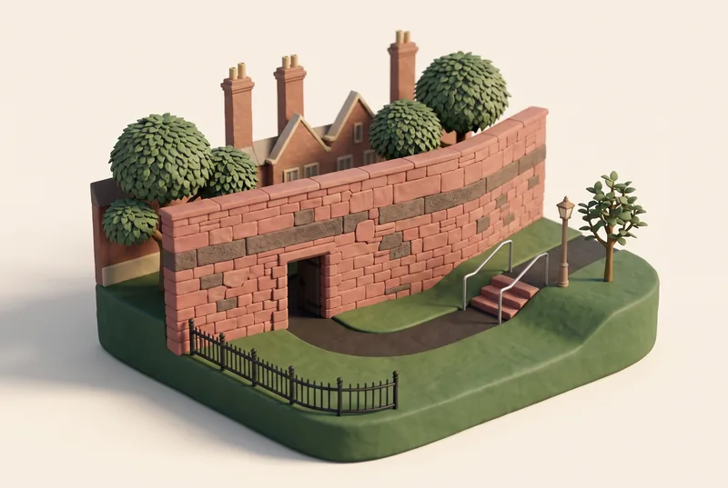 AI-created miniature diorama of Kaleyard Gate in Chester, modelled from a verified photograph.